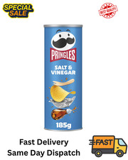 Pringles Salt & Vinegar Sharing Crisps 185g (Package may vary) | UK