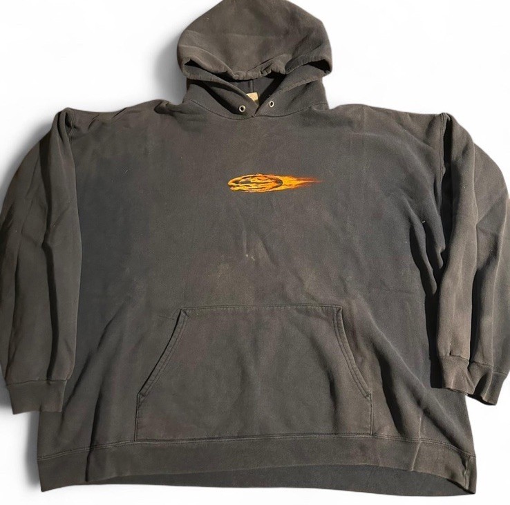 Vintage Oakley Software Hoodie Flame Center O Logo Size XL Extra Large AS-IS image 2