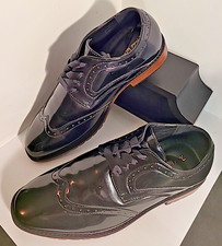 Todd Welsh Dress Shoes Youth Size 5 Wingtip Black Celio Formal Wedding