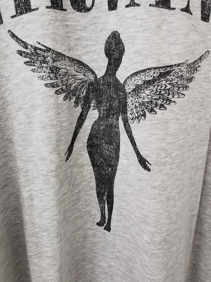 BNWT H&M Nirvana In Utero Print Grey Oversized Sweatshirt Size XL * NEW * Grunge - Image 3 of 4