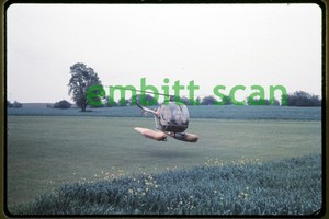 Original Slide, 590/CKEY Radio (Toronto) Hughes 269B (CF-AOK), in 1972