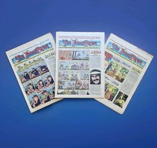 Vintage 1975 The Funny Papers Issues 1-3 1 2 3 Comics Newspaper Games Puzzles(b)