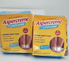 2 ASPERCREME PATCHES XLARGE  BB DATE 2026