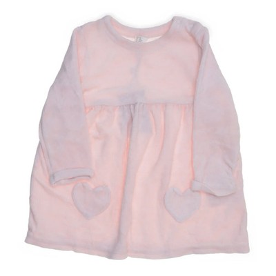 H&M, Kleid, Größe: 86, Pink, Baumwolle/Polyester, Einfarbig, Samt, Mädchen #TGj