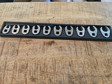 Snap On 210frhma 10pc 38 Dr 6pt Metric Flare Nut Crowfoot Wrench Set 10-19mm Snap On 210frhma 10pc 38 Dr 6pt Metric Flare Nut Crowfoot Wrench Set 10-19mm