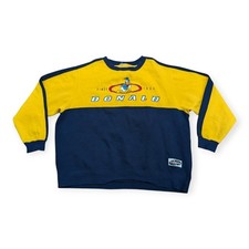 Vintage 90's Disney World Donald Duck Mickey Mouse Crewneck Sweatshirt Size XL