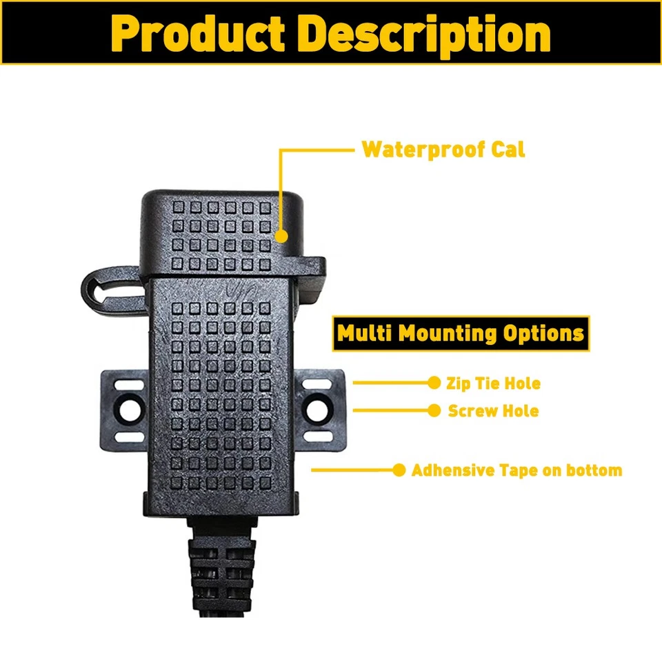 Adaptador de cargador SAE a USB para motocicleta cable fusible en línea para teléfono GPS 1/2 juego Foto 2 de 4