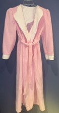 Girls 16 Vintage Sears Pink Fleece Robe, 1960  s Excellent