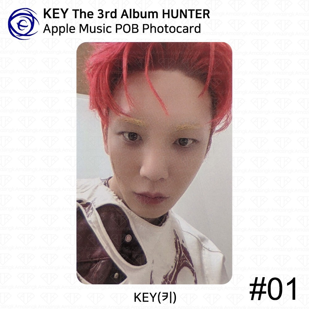 SHINee KEY 3rd Album Hunter POB Photocard Applemusic Soundwave