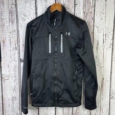 Under Armour ColdGear Men s Black Softershell Jacket Size Small Infrared Zip Up