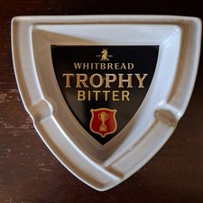 Whitbread Trophy Bitter Shield Pub Ashtray Home Bar Tobbaciana Breweriana 
