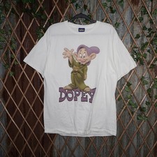 Large-Vintage Y2K dopey seven dwarfs Snow White 1990s tshirt