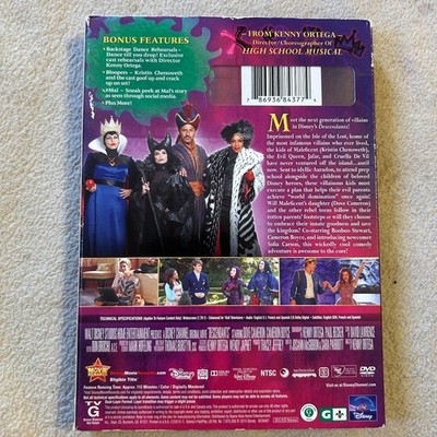 Disney Descendants DVD 2015 Kenny Ortega Dove Cameron Cameron