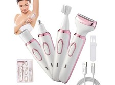 4 In 1 Women Electric Shaver Rechargeable Waterproof Razor Painless Epilator