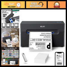 Bluetooth Thermal Shipping Label Printer - 4x6 Label Maker for Home  Office