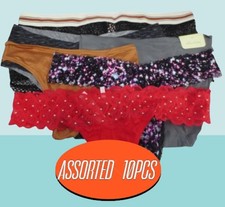 VICTORIA'S SECRET PINK PANTIES ASSORTED STYLES NWT SIZE: M 10PCS SET