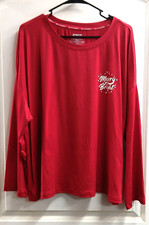 JOYSPUN WOMENS MERRY BRIGHT CHRISTMAS 2 PIECE PAJAMA SET SIZE 2X 18-20 NWT