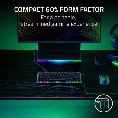 Razer Huntsman V3 Pro Mini 60% Analog Optical Esports Gaming Keyboard - Black - Picture 7 of 8