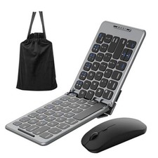 Folding  Foldable Bluetooth with Wireless Keyboard and Mouse Combo for