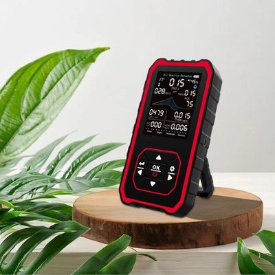 Indoor Air Quality Monitor Portable PM25 PM10 Temperature Humidity Air Detector