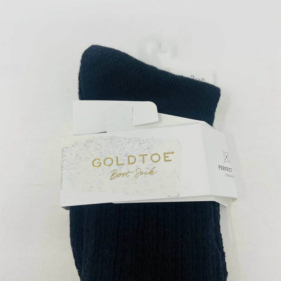 Gold Toe 女式鞋 6-9 码 1 双男友懒人靴袜黑色 2025 — 第 2/4 张图片