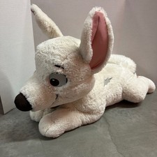 Disney Store Exclusive Bolt Jumbo 30 Inches Plush White Dog With Collar
