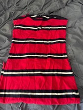 tommy hilfilger womens red dress  XS