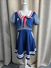 Stranger Things Scoops Ahoy Dress Robin Costume Medium Sailor Size M