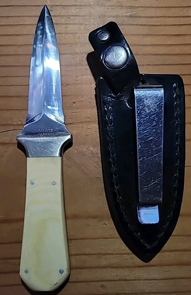 KA-BAR Cuchillo Daga Bota Pequeña 2751 Acero Inoxidable con Funda Japón Foto 2 de 4