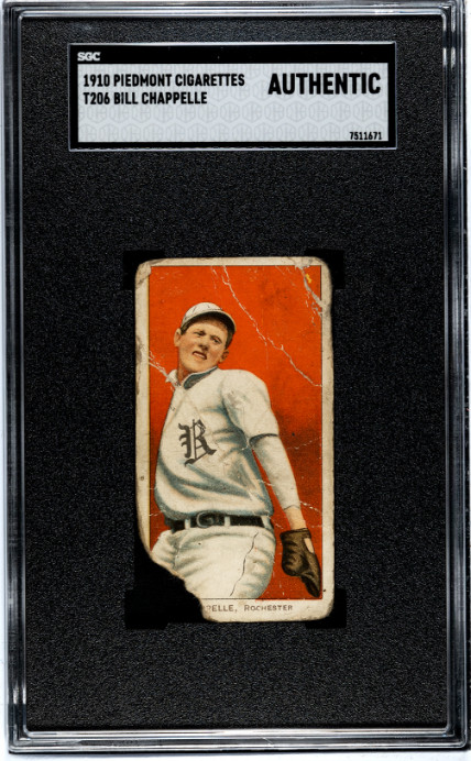 1910 Piedmont Cigarettes (T206) Chappelle, Bill SGC A