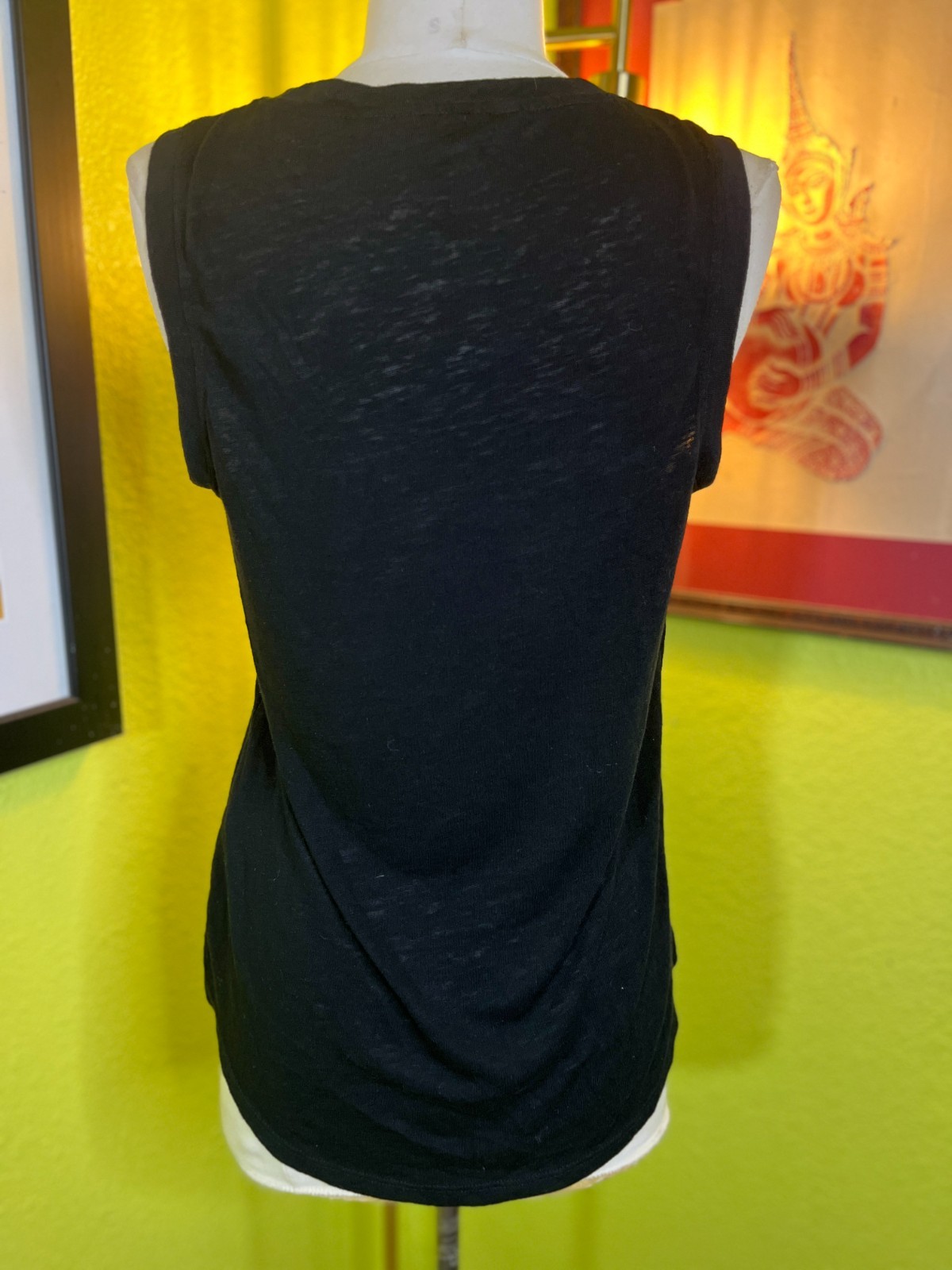 Athleta Solid Black Modal Tank Effortless Layerin… - image 3