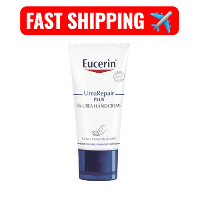  FAST SHIPPING  2X Eucerin Urea Repair Plus 5% Urea Hand Cream 75ml