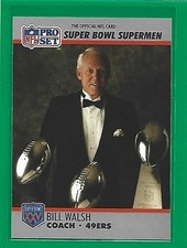 1990-91 Pro Set Super Bowl XXV Silver Anniversary - Bill Walsh #31