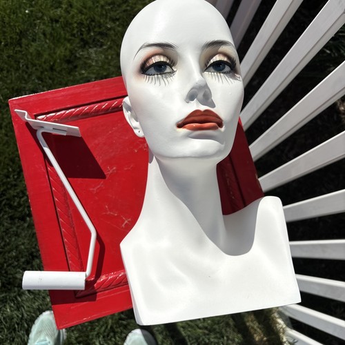 Female Mannequin Head for Wig Training and Display Hat Stand Holder