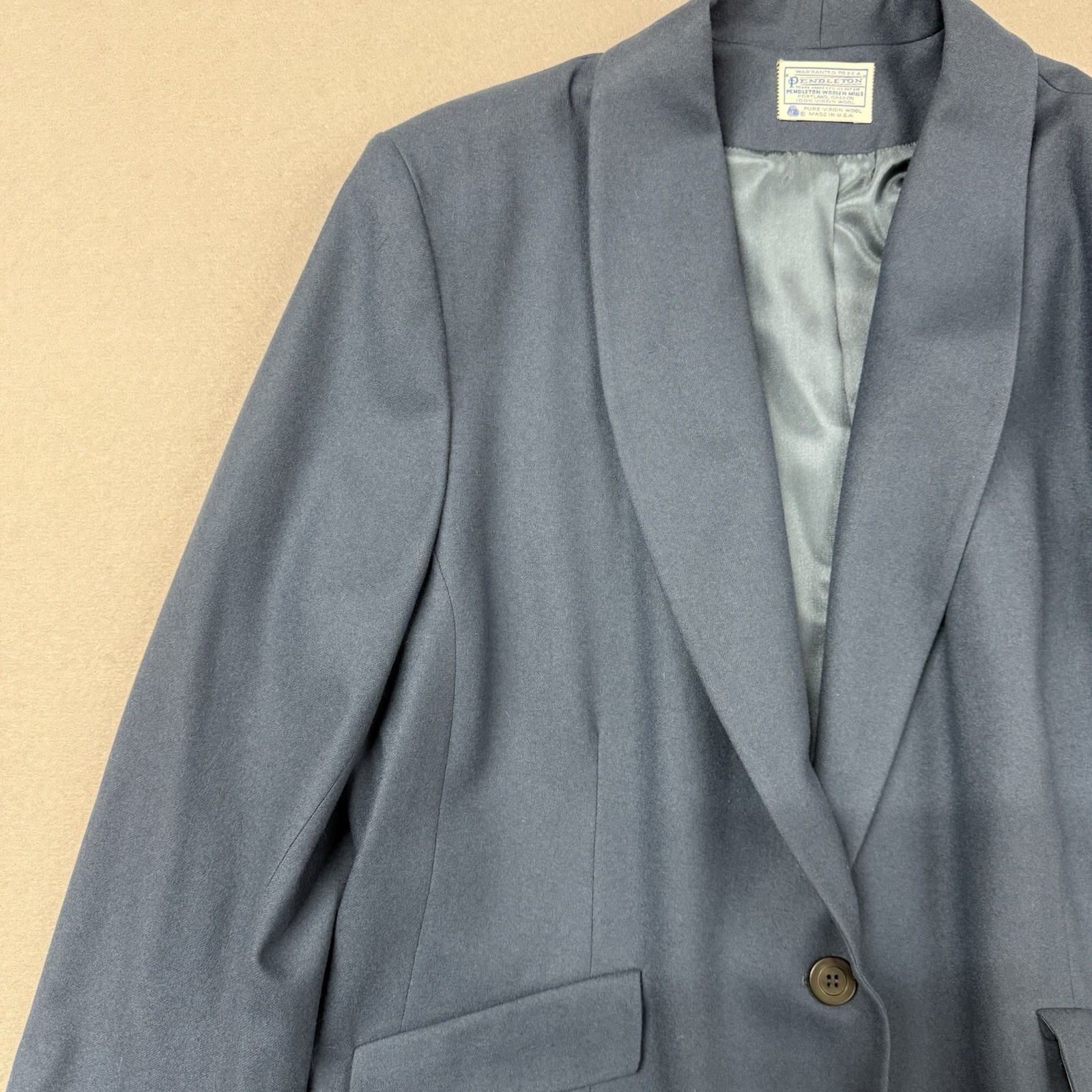 Pendleton Womens Wool Blazer Jacket USA Made Blue… - image 4