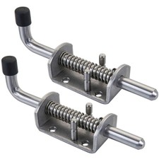 Stainless Steel Spring Bolt Lock 2-Pack