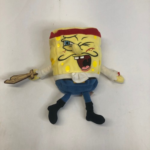 TY Captain SpongeBob Pirate Plush 2008 Nickelodeon Stuffed Toy