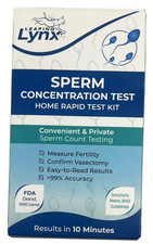 Lynx Sperm Concentration Test Kit   Male Fertility Home Rapid Test 99 Accurate
