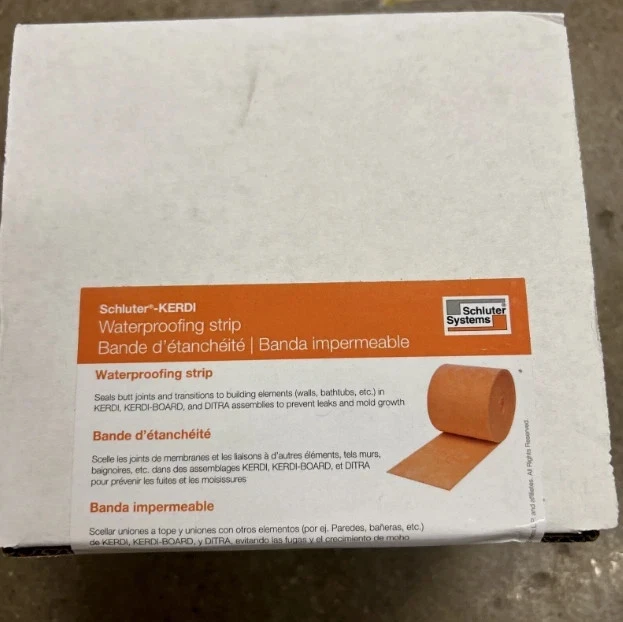 SCHLÜTER Schluter Kerdi Band - 5”x 98' 5" Shower Water Proofing Membrane Band New