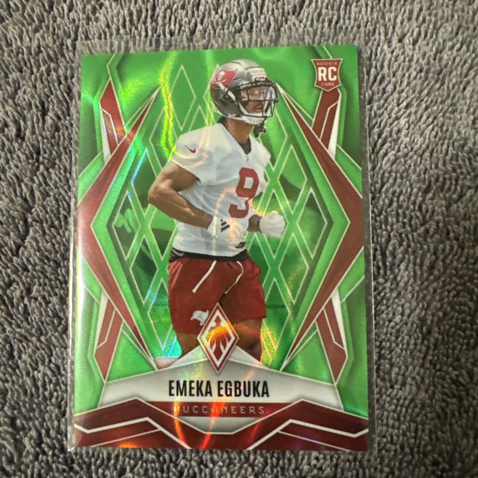 2025 panini phoenix 225 Emeka Egbuka Lime Green Lava /225
