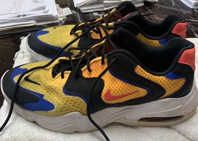 Nike Air Max2 Light CK2943-800 Men s 9 Yellow Black Blue Red Running Shoes