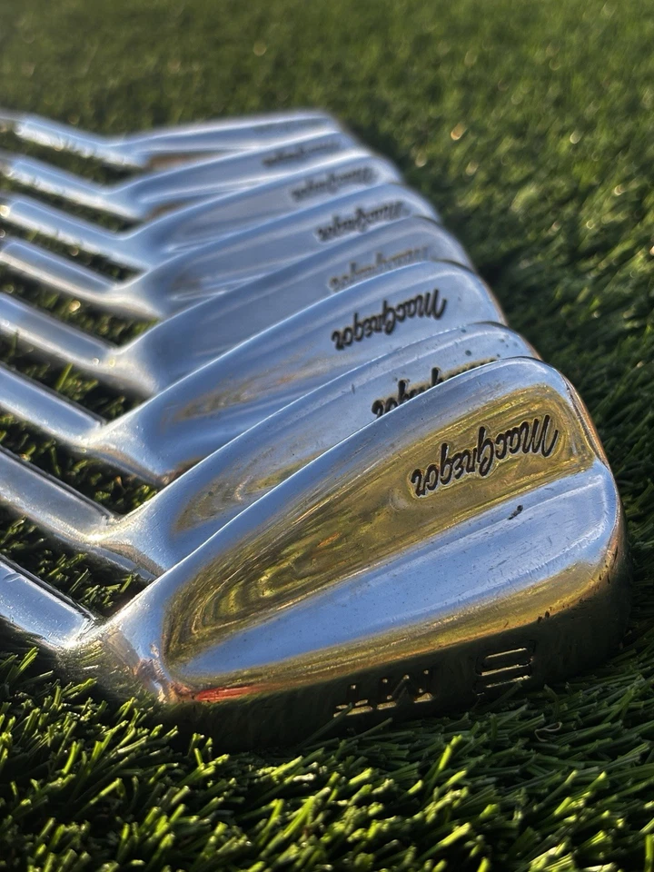 Juego de hierros MacGregor MT 3-10 diestro acero flexible regular nuevas empuñaduras Golf Pride limpias de colección Foto 2 de 4