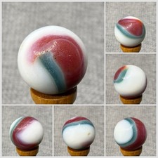 Akro Agate Multi Colored Corkscrew Marble .64 NM -
