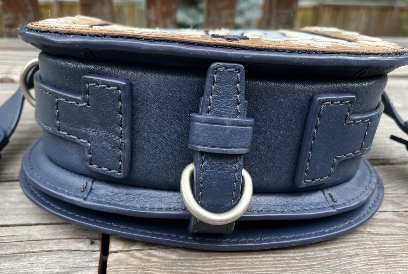 Tory Burch Leather Patchwork Mini Saddlebag Cross… - image 8