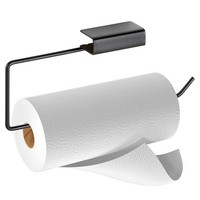 KüChenrollenhalter Rollenhalter Wandrollenhalter Metall Schwarz 30X4,5X13 Cm