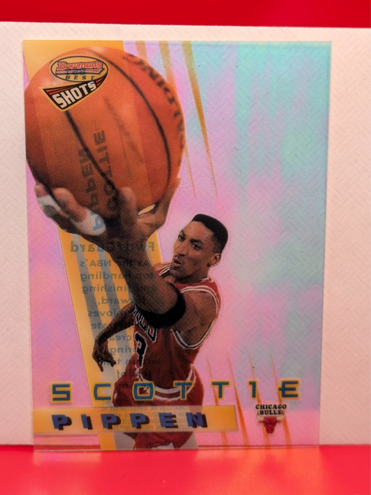 Scottie Pippen #BS1 Basketball Cards 1996 Bowman's Best Shots trading card — raw and PSA graded price guide