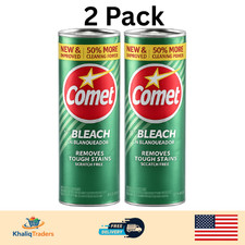 Comet with Bleach Powder All-Purpose Cleaner Deodorizer Stain Remover 2PACK 