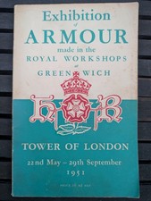 Exhibition of armour made in the Royal Workshops Greenwich Tower of London 1951