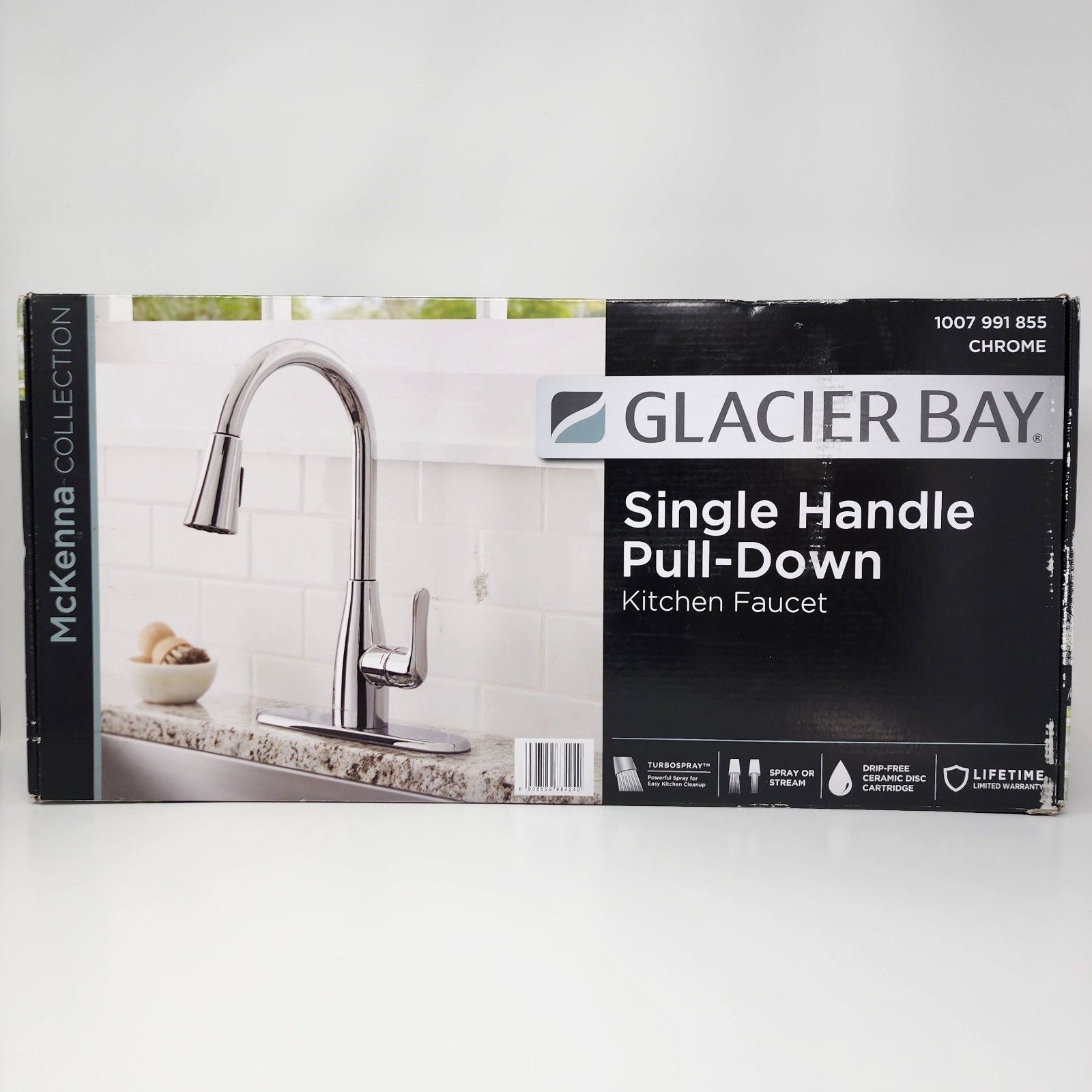 Glacier Bay McKenna Single Handle Pull-Down Sprayer Kitchen Faucet in Chrome