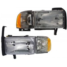 For Dodge Ram Headlight Combo 1999 00 01 2002 Pair Passenger And Driver Side For Dodge Ram Headlight Combo 1999 00 01 2002 Pair Passenger And Driver Side